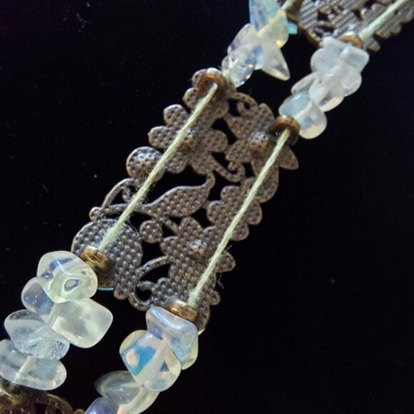 Green Opalite Floral Jewellery Set - Picture 2 of 10